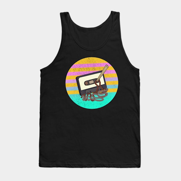 Retro Tape Tank Top by Cukatcat